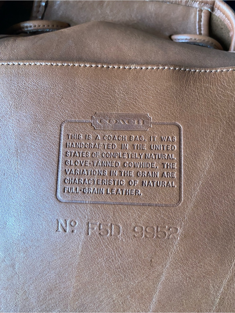 Vintage Coach Lula’s Legacy 9952 in British Tan! - Picture 9 of 10